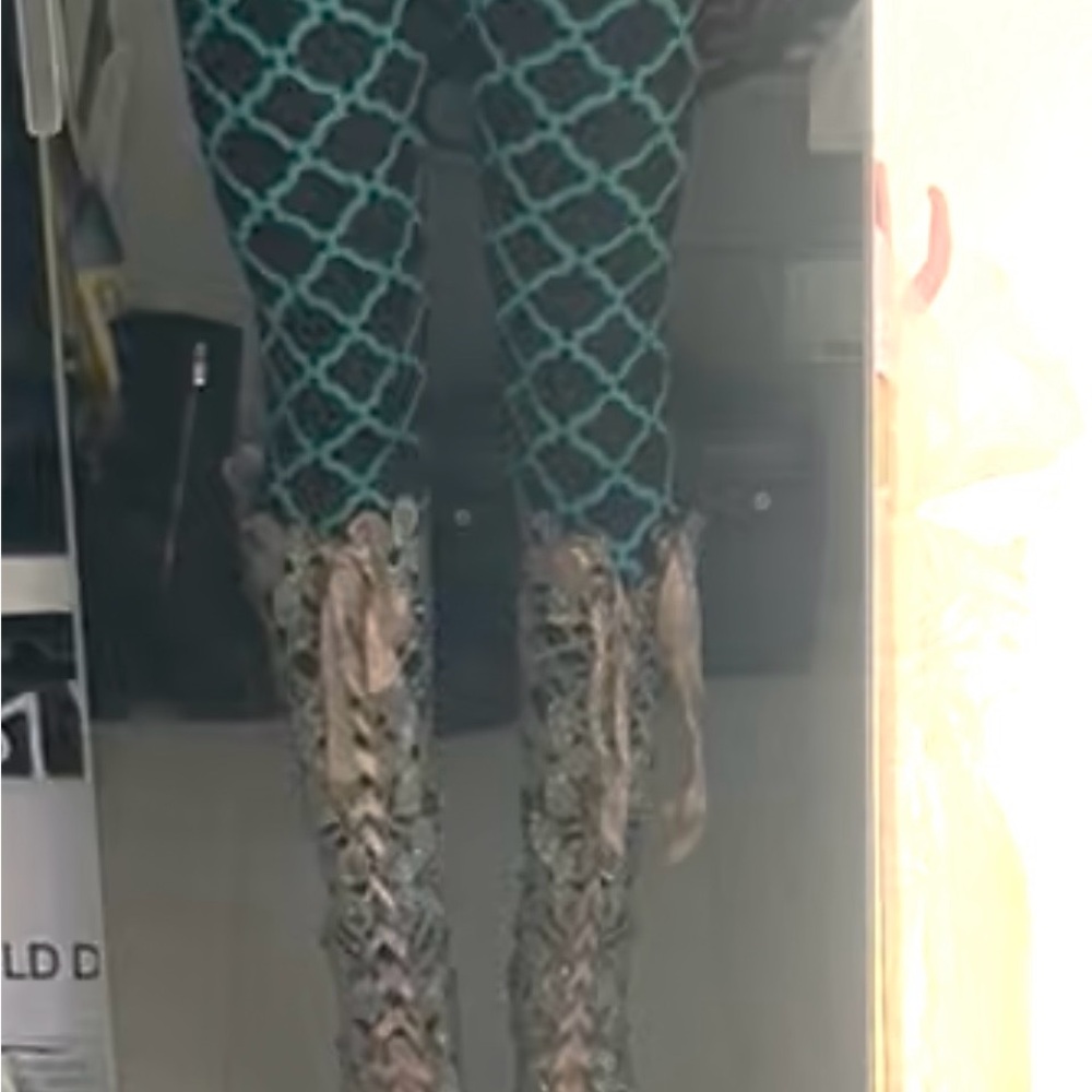 Pleaser Fantasia Rhinestone Platform Stiletto Boot - Picture 3 of 13